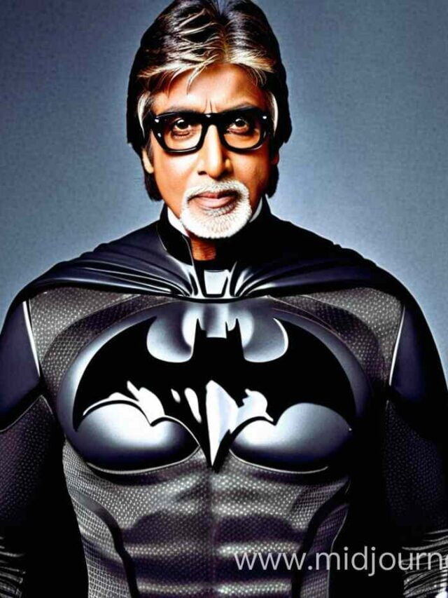 Amitabachan to sharukh in Batman suit  Make by AI